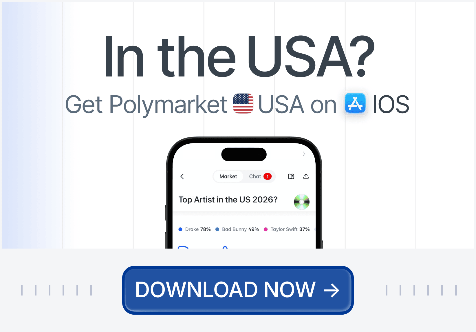 In the USA? Get Polymarket USA on iOS